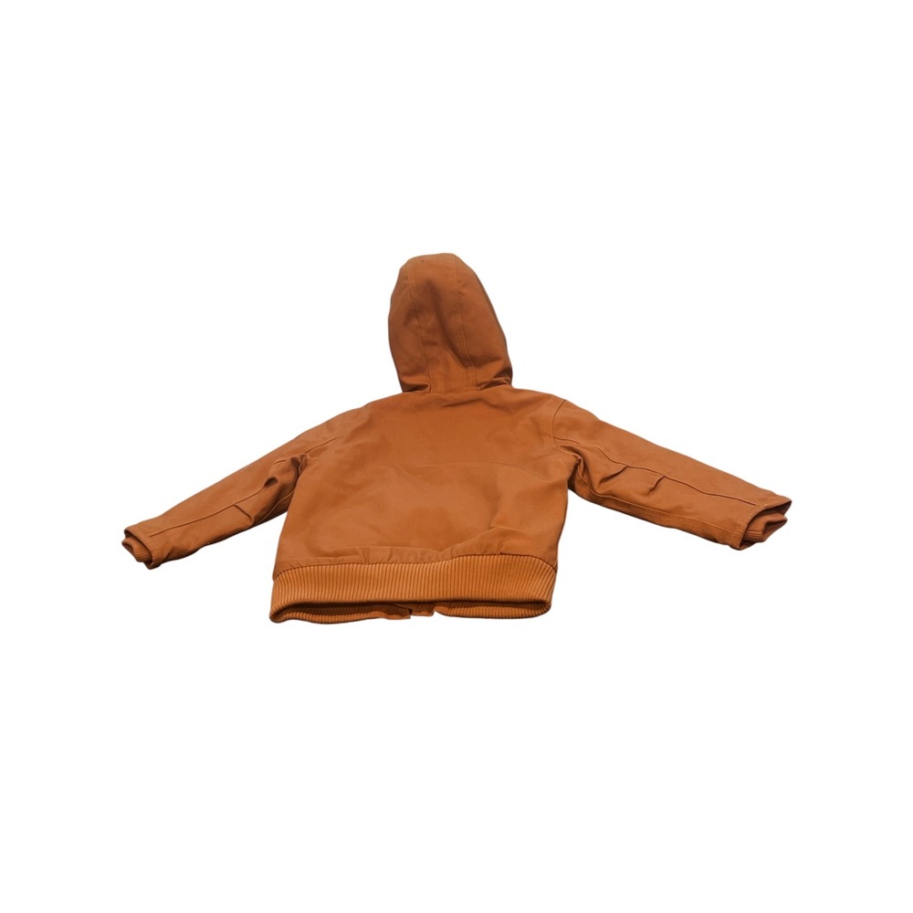Carhartt Kids Canvas Active Jacket Brown Hooded Quilted Fall 2021 Sample - Picture 2 of 6